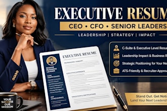 craft a powerful executive resume for ceos, cfos, and senior business leadership