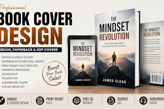 create book cover design KDP paperback kindle ebook cover