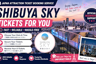 guarantee shibuya sky ticket for you