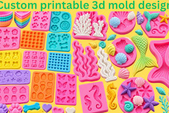 design 3d silicone mold injection mold, soap mold, chocolate, resin, candle mold