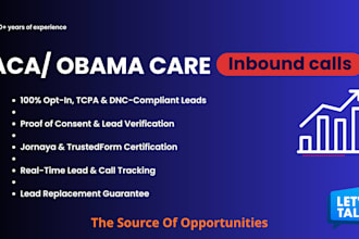 provide exclusive aca obamacare live transfers with qualified prospects