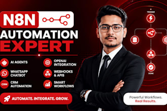 be your n8n automation expert for ai agents, ai voice over, chatbots and CRM