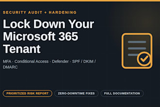 audit and harden your microsoft 365 tenant security