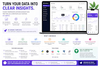 build a custom dashboard or data analysis tool with python