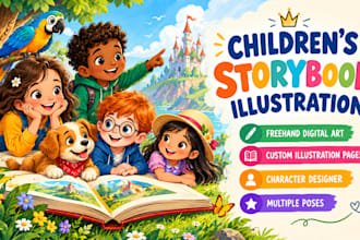 illustrate children storybook illustration, children storybook illustration,