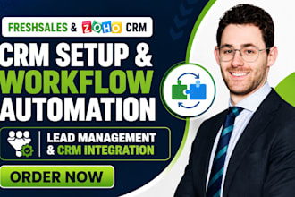 setup freshsales crm integration zoho crm lead management workflow automation