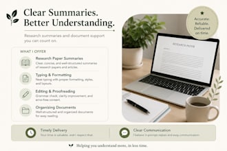 summarize research papers and articles