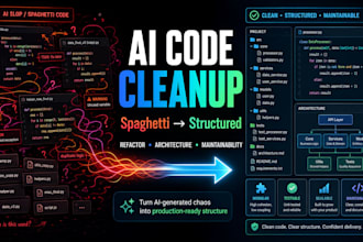 clean up and refactor your ai generated spaghetti code
