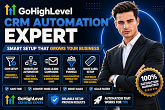set up gohighlevel CRM automation and ghl white label systems
