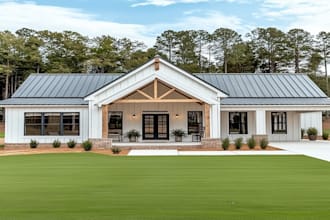 draw barndominium plans and pole barn house plan as your architect