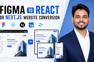 convert figma to next js figma to react responsive website