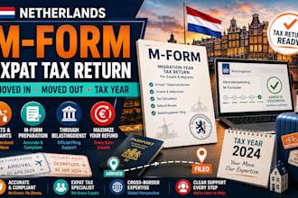 prepare netherlands m form tax return for expats and migrants at belastingdienst