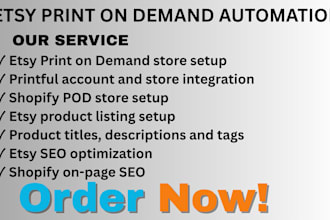 doesty print on demand automation printful shopify store builder seo shop flows