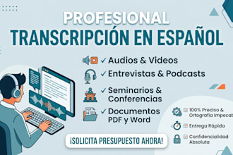 transcribir audios, entrevistas y podcasts en español con precisión