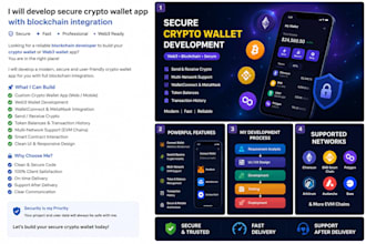 be your blockchain expert developer , crypto  wallet , apps
