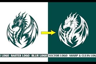 design branding vectorize redesign fix edit your existing ai logo