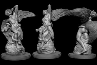sculpt custom classical statues,angelic and fantasy character sculpt,figurines