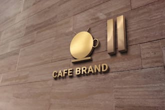 design a minimalist luxury coffee and cafe logo