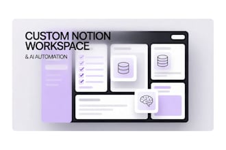 create custom notion templates and ai automation workspace