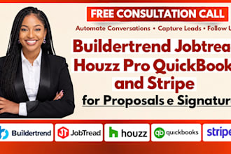 buildertrend jobtread houzz pro quickbooks and stripe for proposals e signature