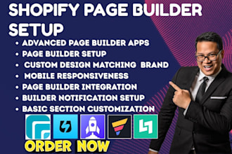 setup shopify page builders ecomposer teemdrop cs page pilot layouthub gempage