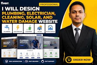 design construction hvac solar handyman or plumbing website