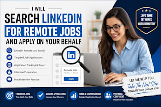 search linkedin for remote jobs and apply on your behalf