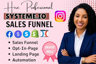 build systeme io sales funnel, systeme io landing page, systeme io website