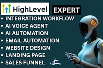 setup gohighlevel sales funnel ghl workflow automation ghl  ai agent ghl expert