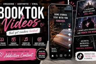 create a viral style booktok video for your book