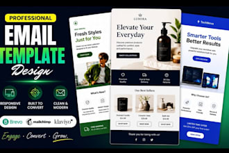 design brevo newsletter mailchimp template klaviyo email template design