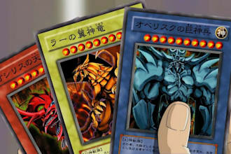 design custom tcg card art, yugioh characters and anime illustrations