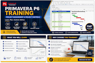 teach you project management, project planning and primavera p6