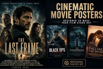 design movie poster and film poster with cinematic poster design