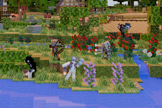 create a professional minecraft youtube thumbnail