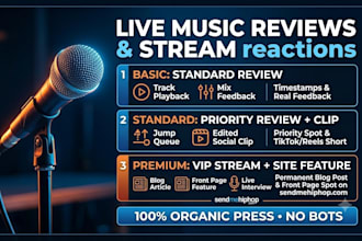 review your music live
