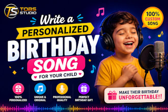 write a personalized birthday song for your child