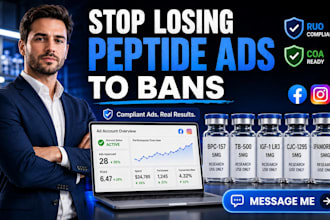 fix peptide marketing issues compliant peptide meta ads campaign peptide website