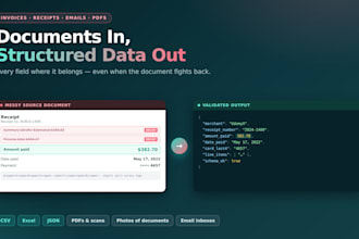 extract structured data from your documents and emails