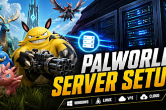 install and set up palworld dedicated server on vps linux or windows