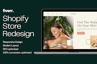 redesign shopify landing page