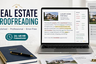 proofread and copyedit your real estate content and listings