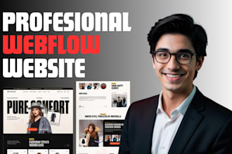 be your custom webflow expert, design or develop responsive webflow