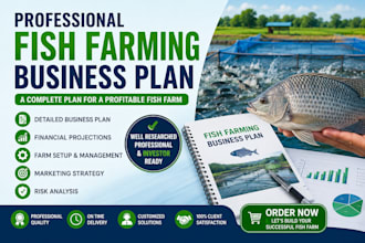 create a professional fish farming business plan