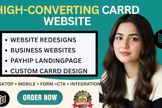 design a highconverting carrd landing page or carrd website