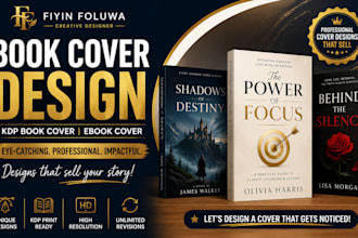 design book cover, kdp book cover design, ebook cover design