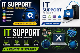 provide IT support and troubleshoot hardware software network and server issues