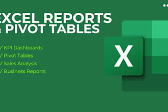 create excel pivot tables and summary reports