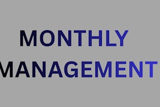 do monthly management for your accout