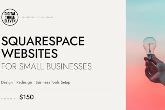 design a squarespace website for your small business